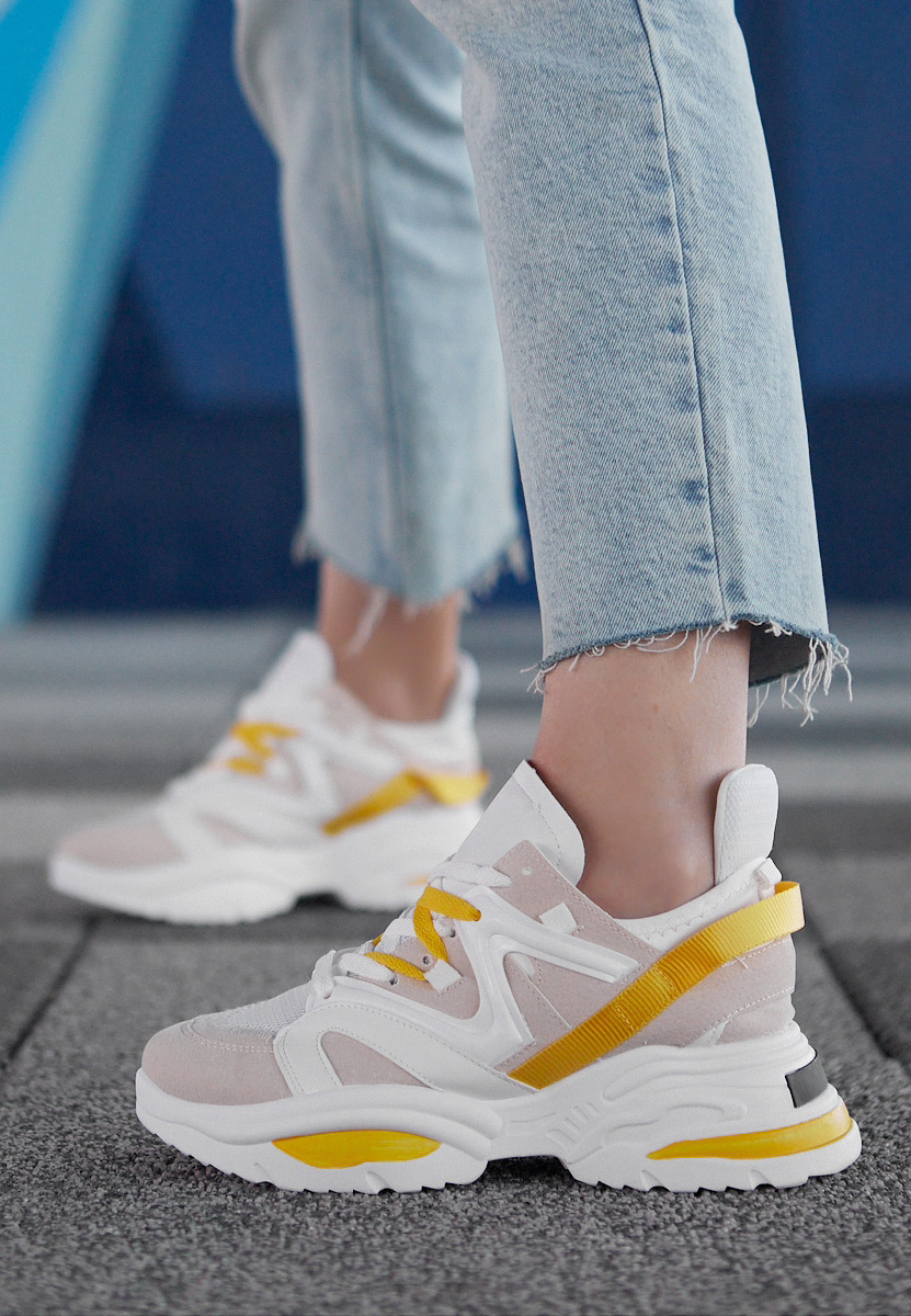 Sneakers γυναικεια μπεζ Knower V2