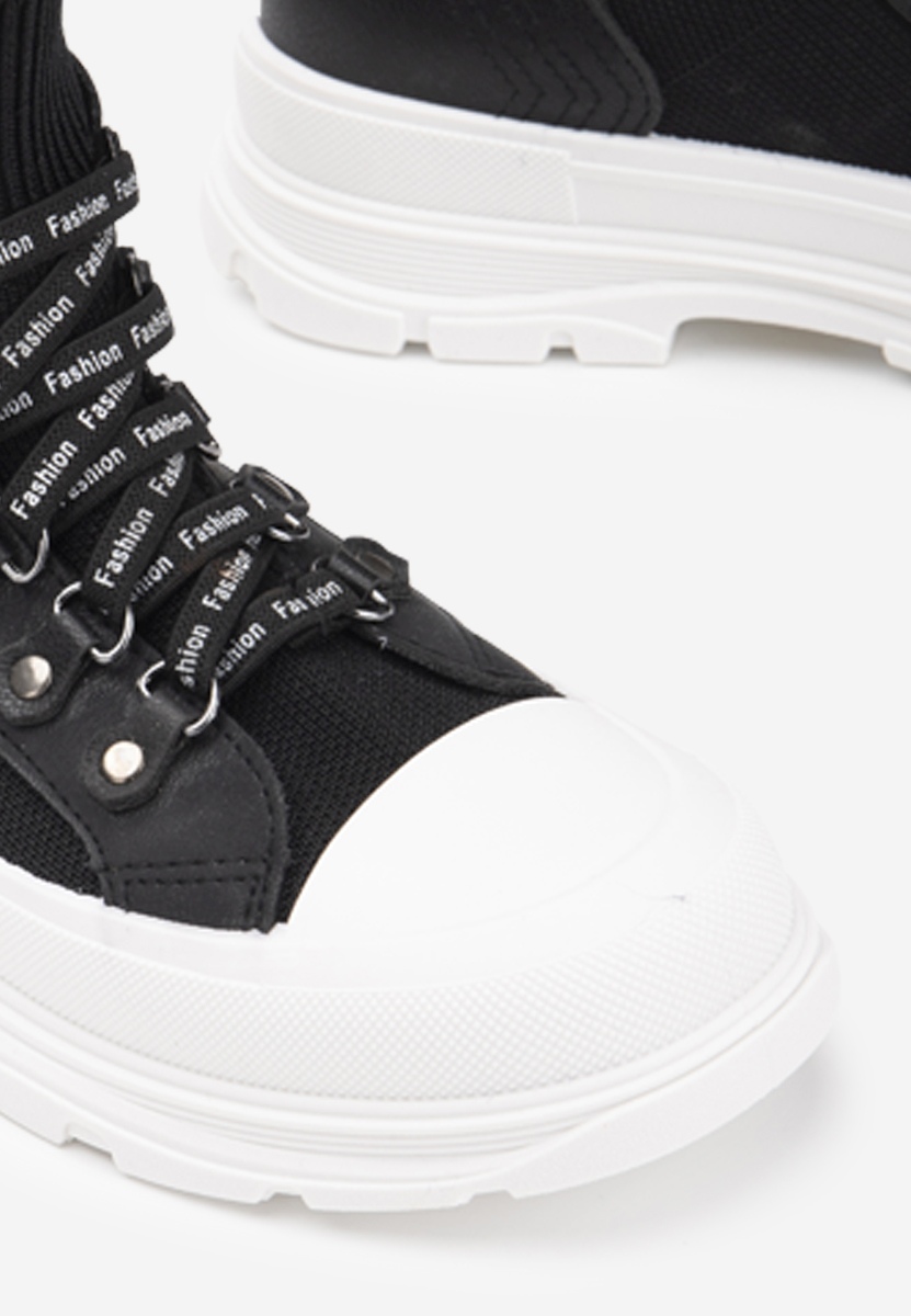 Sneakers αστραγαλου γυναικεια Delvina Neγκρι