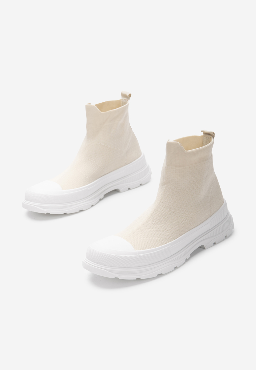 Sneakers αστραγαλου γυναικεια Zynnia μπεζ