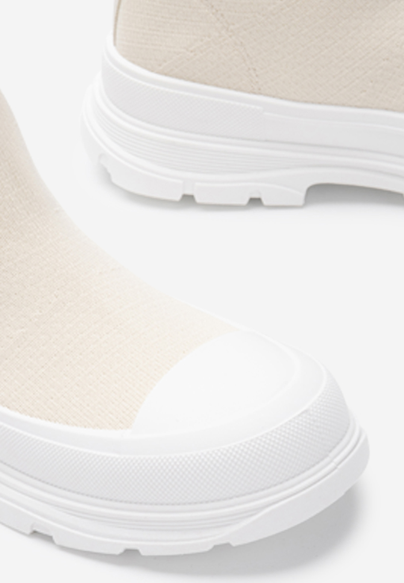 Sneakers αστραγαλου γυναικεια Zynnia μπεζ