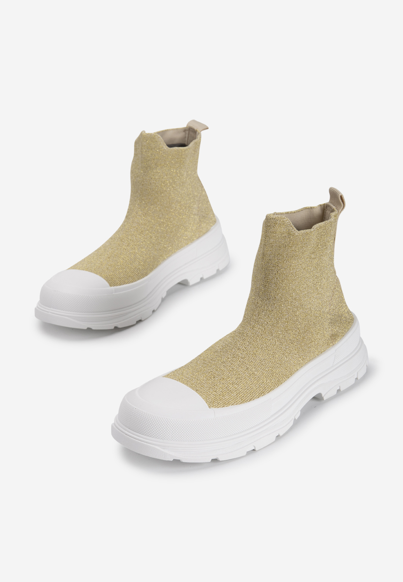 Sneakers αστραγαλου γυναικεια Zynnia χρυσο