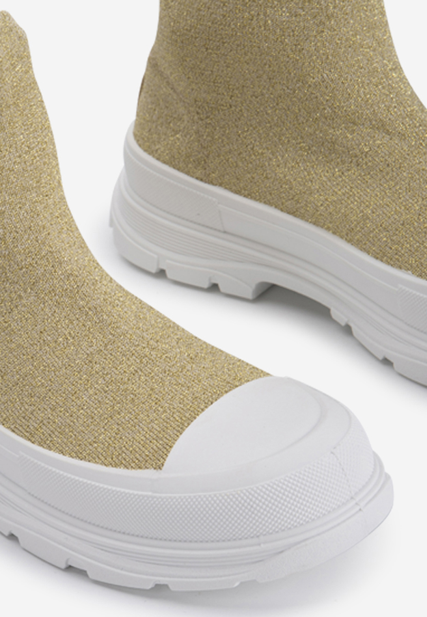 Sneakers αστραγαλου γυναικεια Zynnia χρυσο