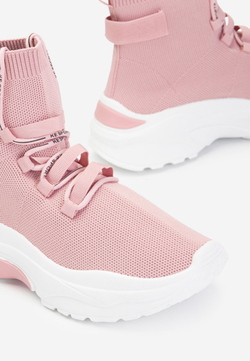 Sneakers αστραγαλου γυναικεια ροζ Loving