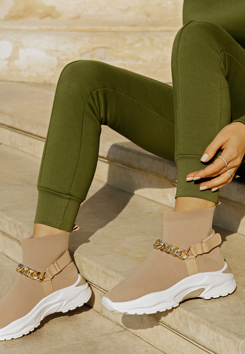 Sneakers αστραγαλου γυναικεια Gisella χακι
