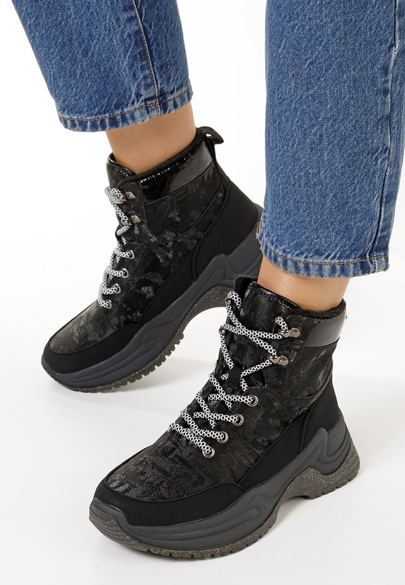 Sneakers αστραγαλου γυναικεια Madeca μαύρα