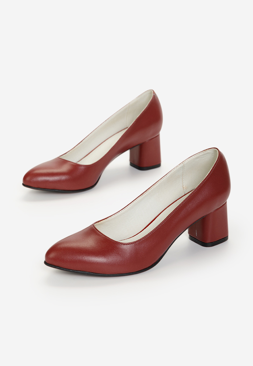 Δερμάτινα παπούτσια Florenta κοκκινο