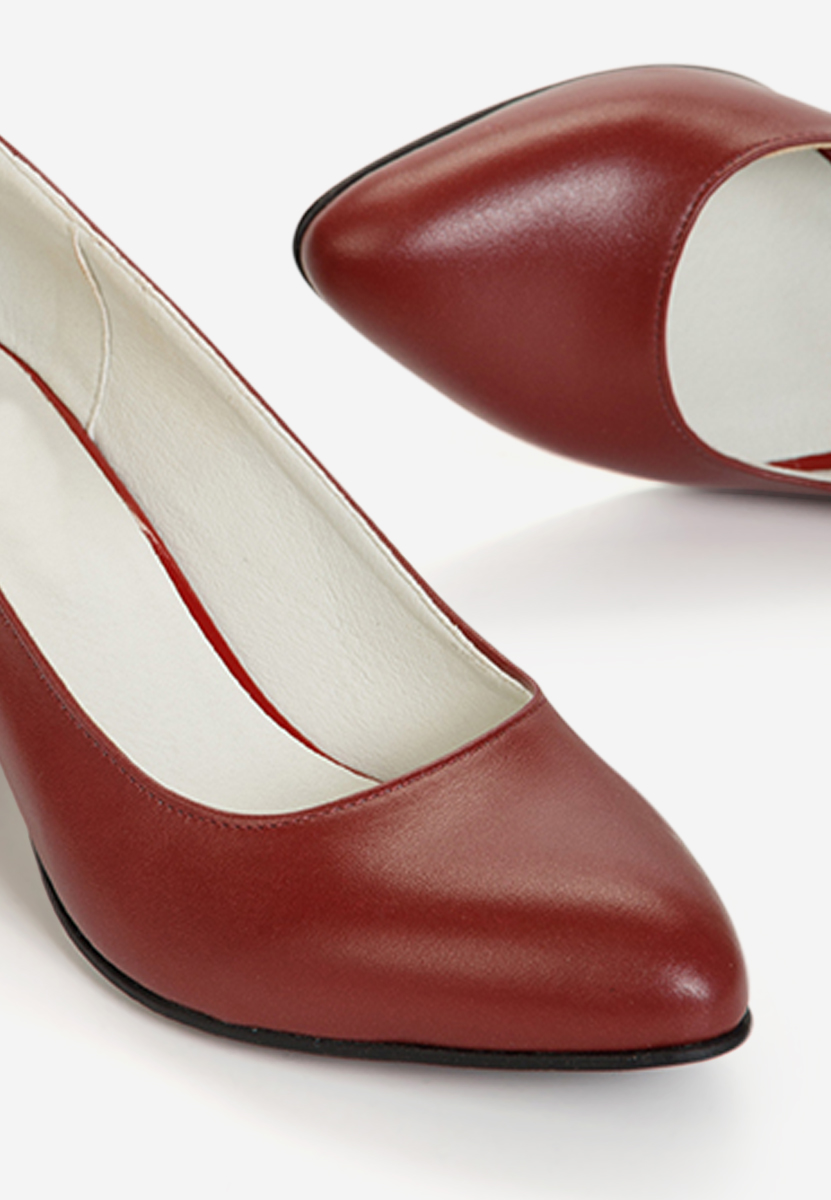 Δερμάτινα παπούτσια Florenta κοκκινο