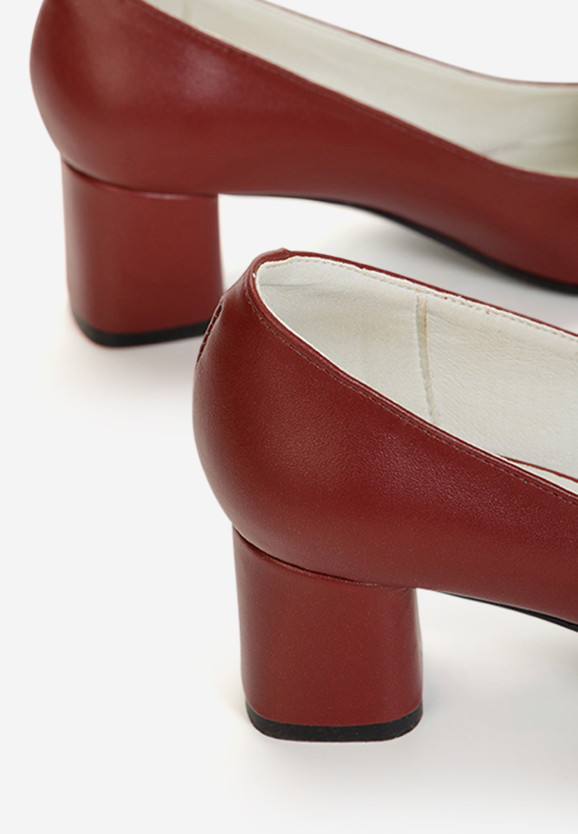 Δερμάτινα παπούτσια Florenta κοκκινο