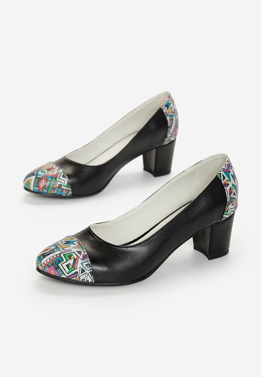 Δερμάτινα παπούτσια Marusia V2 μαύρα