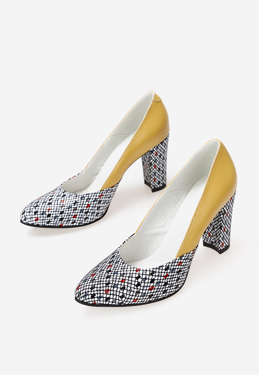 Δερμάτινα παπούτσια Maya Κιντρινο