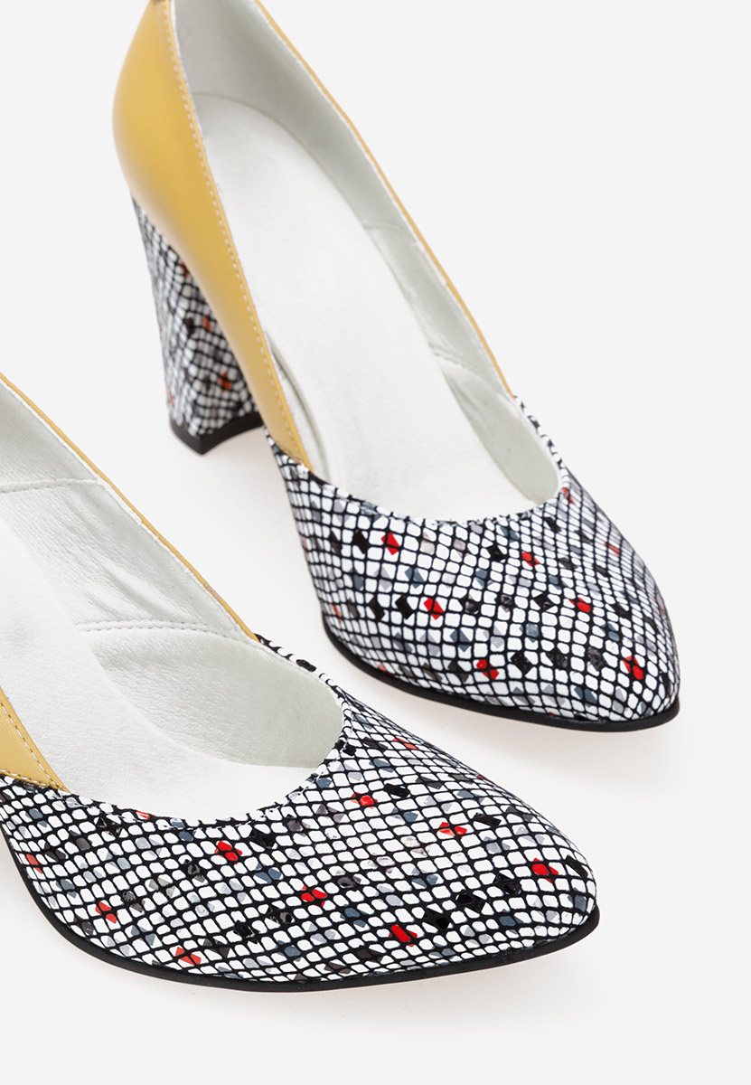 Δερμάτινα παπούτσια Maya Κιντρινο