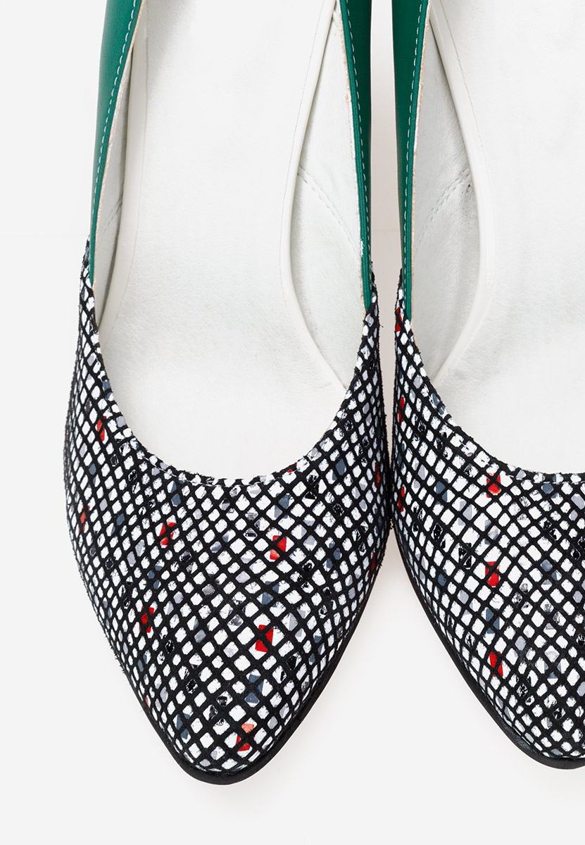 Γόβες με χοντρό τακούνι Maya πρασινο