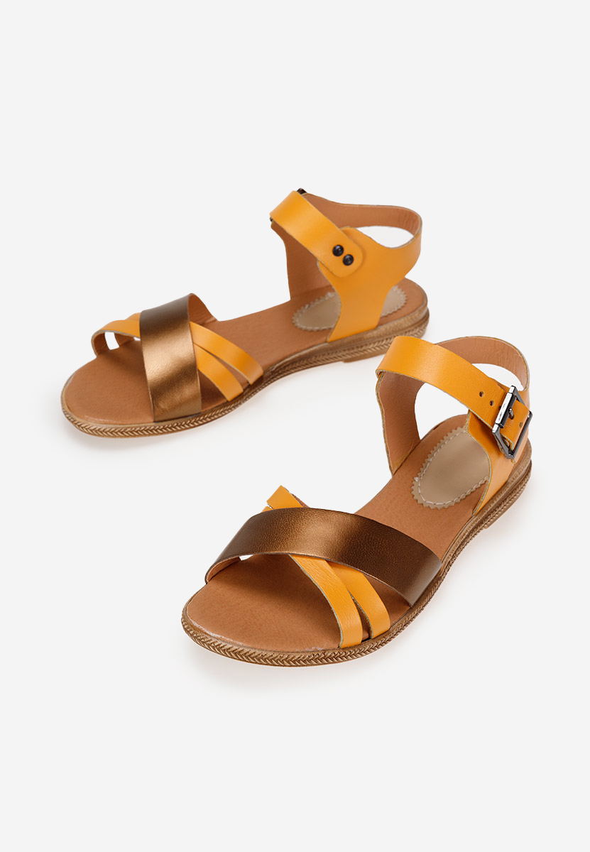 Σανδάλια δερματινα Κιτρινα Casiella