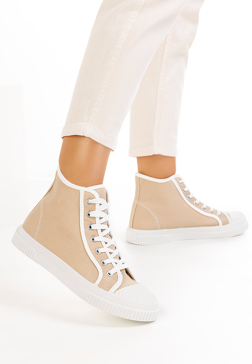 Γυναικεία sneakers αστραγάλο χακι Caneiro