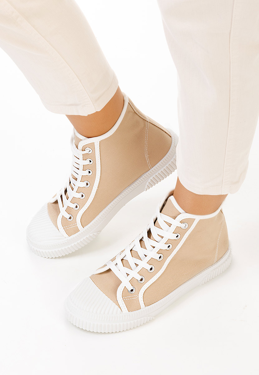Γυναικεία sneakers αστραγάλο χακι Caneiro