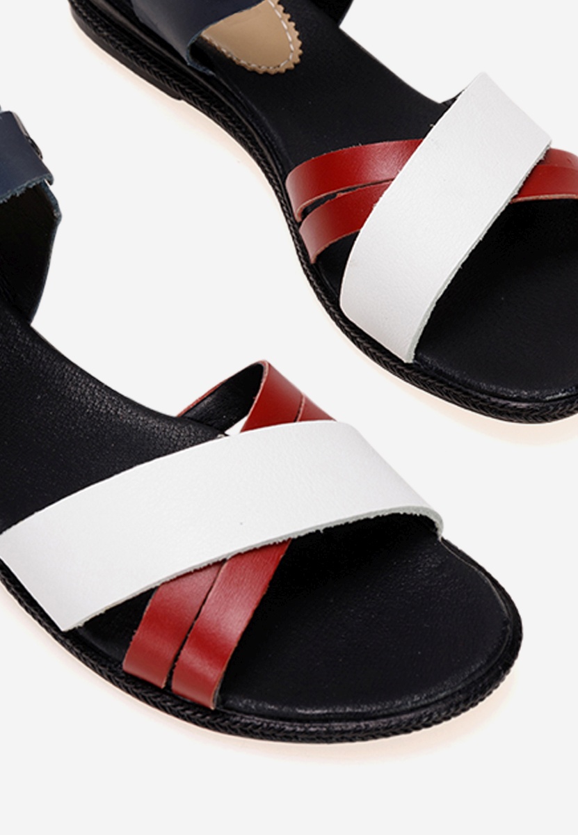 Σανδάλια δερματινα Casiella Πολυχρωμα