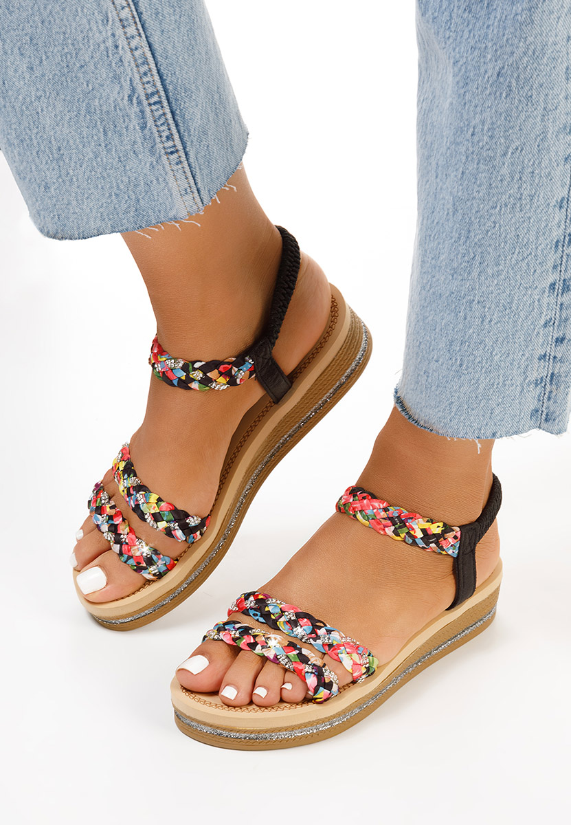 Γυναικεία σανδάλια Moniela Μαύρα