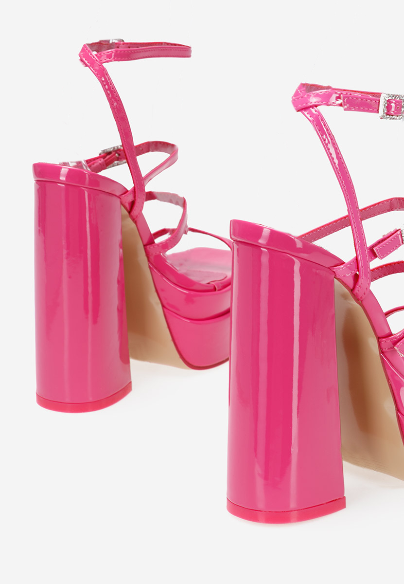 Πέδιλα με χοντρο τακουνι Dira Φουξ