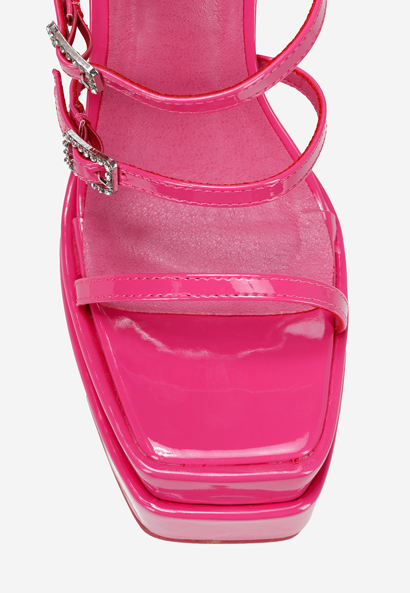 Πέδιλα με χοντρο τακουνι Dira Φουξ