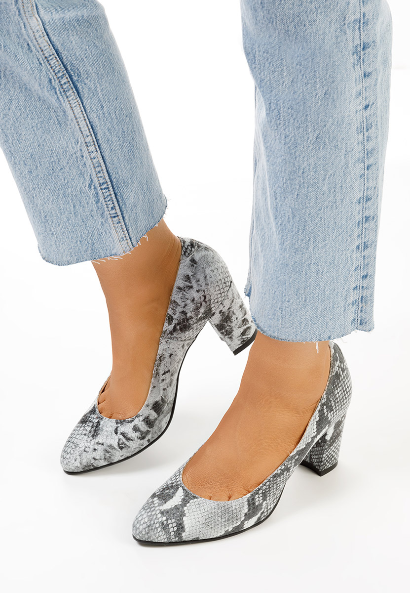 Δερμάτινα παπούτσια Sparada γκρι