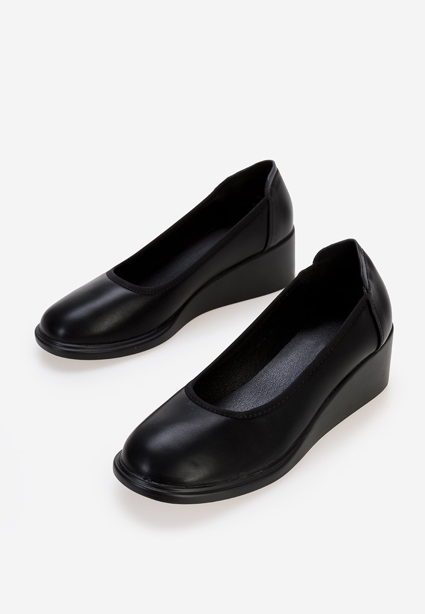 Παπούτσια με πλατφόρμα Coranda μαύρα