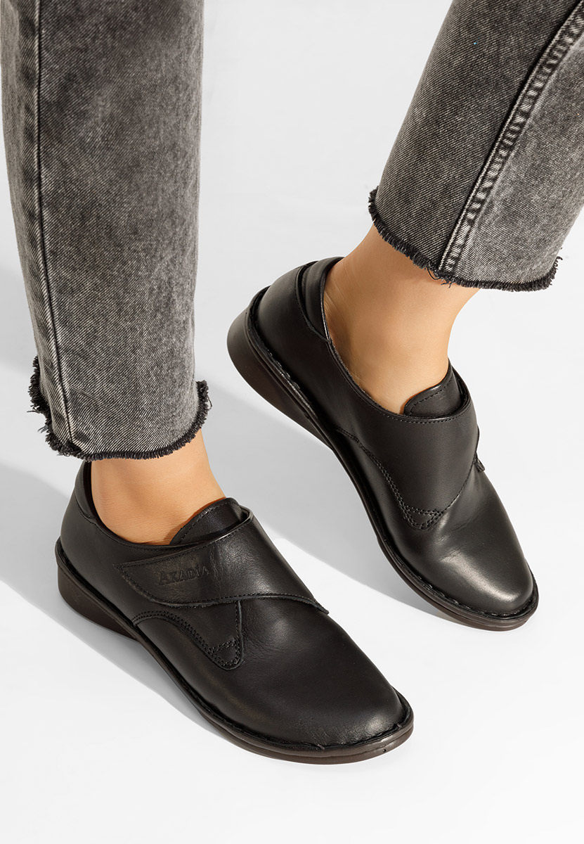 Δερμάτινα μοκασινια γυναικεια Asti V2 μαύρα Δερμάτινα μοκασινια γυναικεια Asti V2 μαύρα