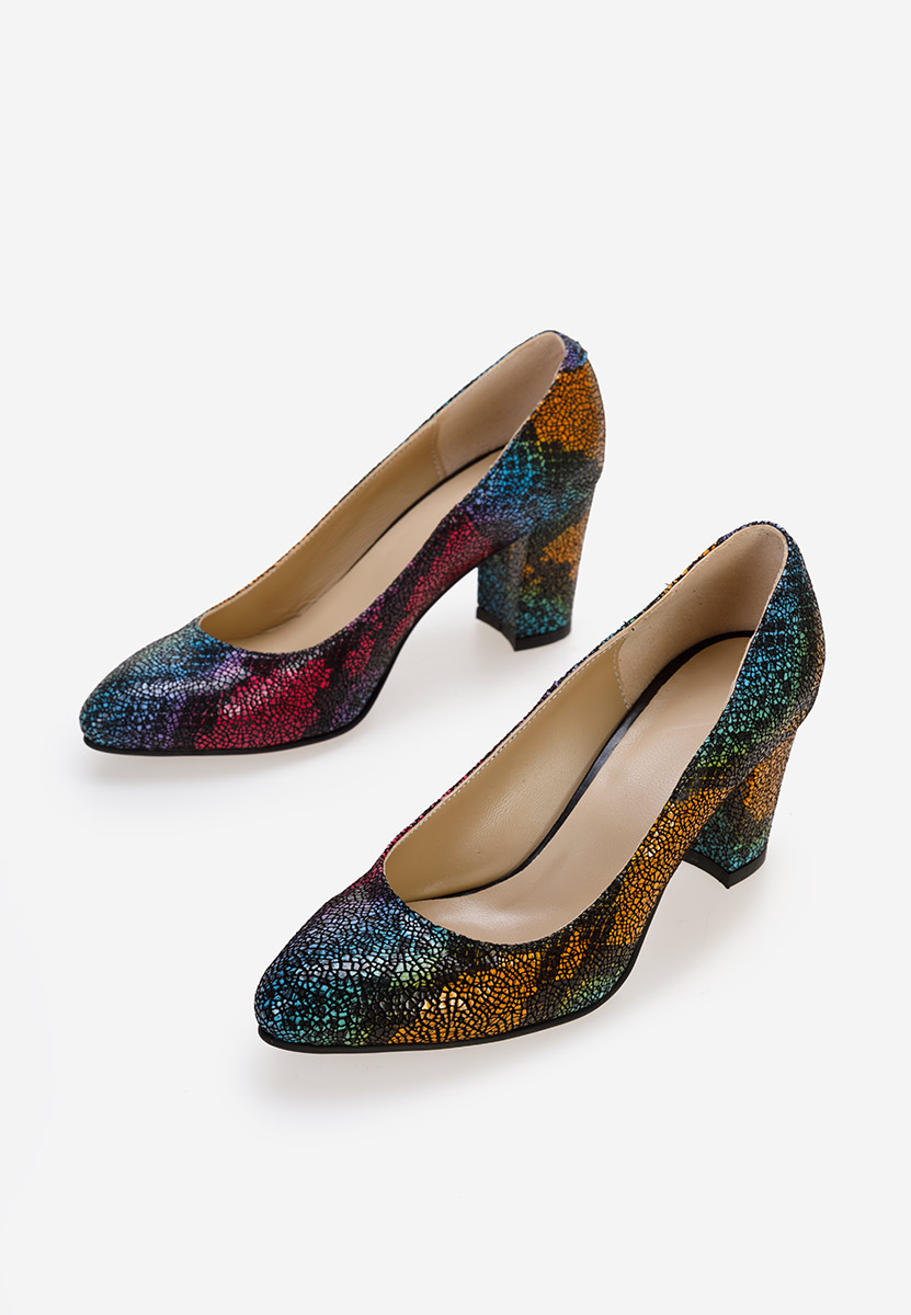 Γόβες με χοντρό τακούνι Sparada Πολυχρωμο