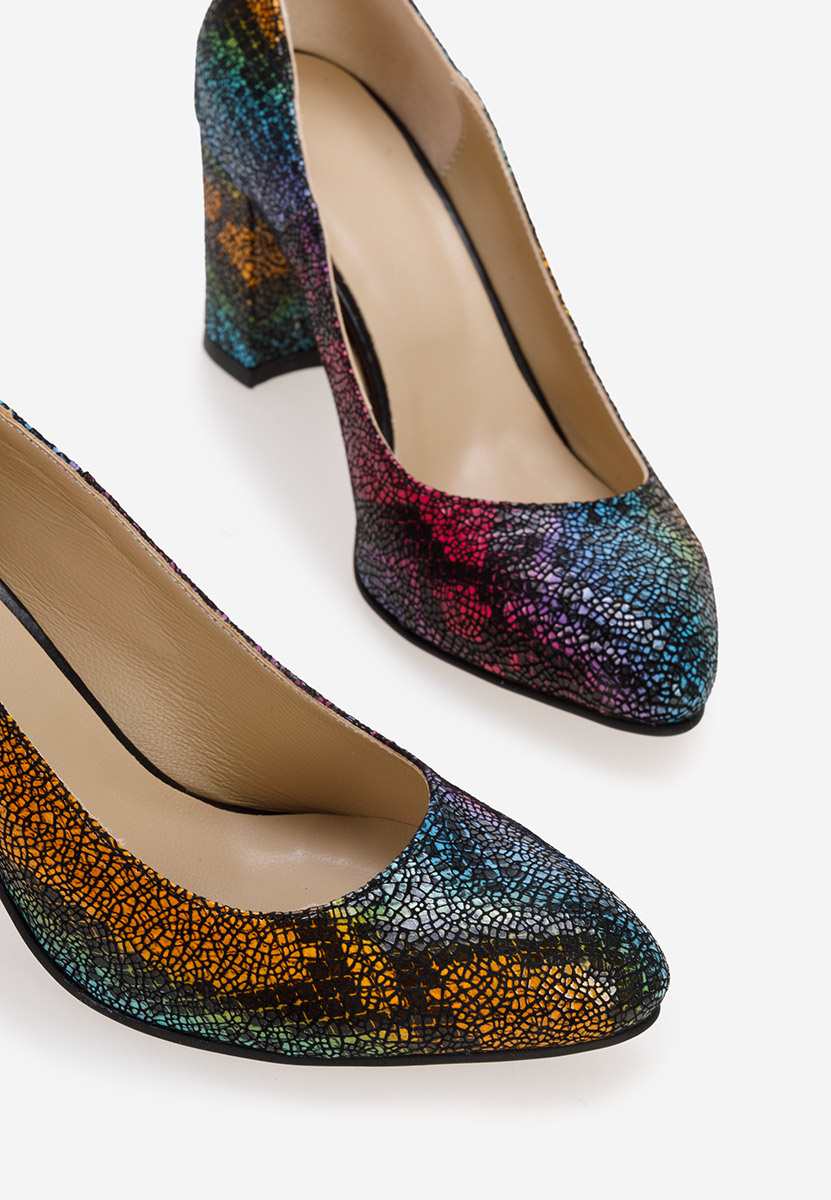 Γόβες με χοντρό τακούνι Sparada Πολυχρωμο