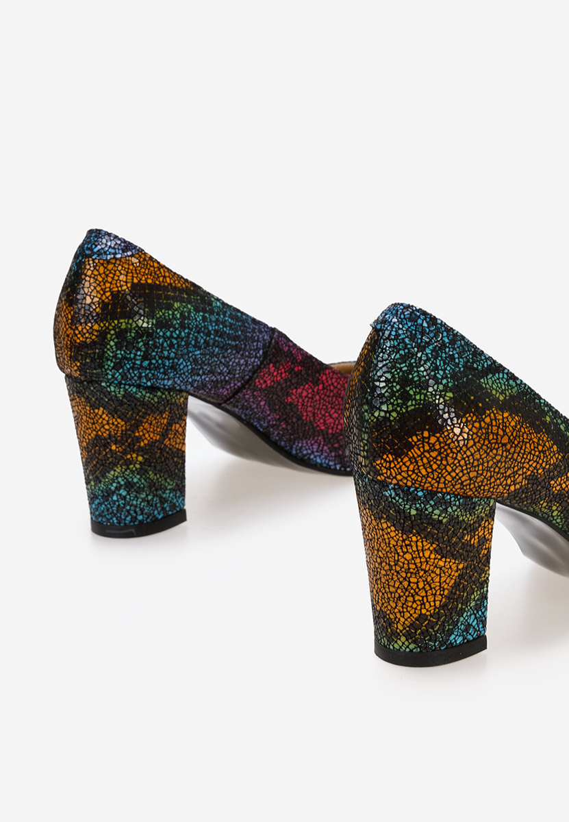 Γόβες με χοντρό τακούνι Sparada Πολυχρωμο