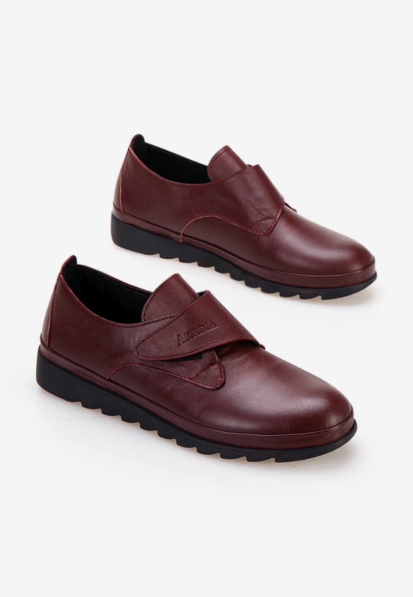 Δερμάτινα μοκασινια γυναικεια Asti κοκκινο