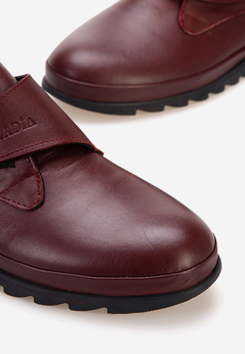 Δερμάτινα μοκασινια γυναικεια Asti κοκκινο