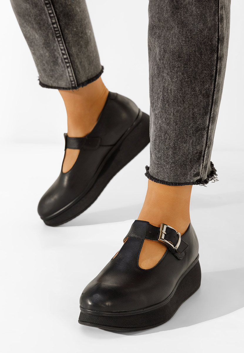 Πλατφόρμες γυναικεία μαύρα Gilena V2