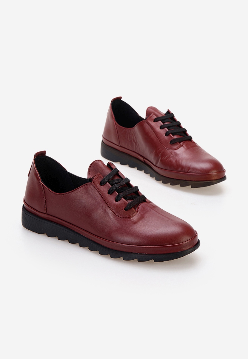 Δερμάτινα παπούτσια Pavia κοκκινο