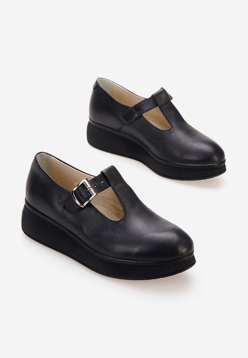 Πλατφόρμες γυναικεία μαύρα Gilena V2