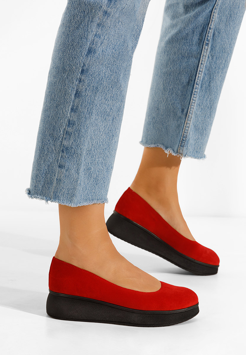 Πλατφόρμες γυναικεία Cantoria V2 κοκκινο