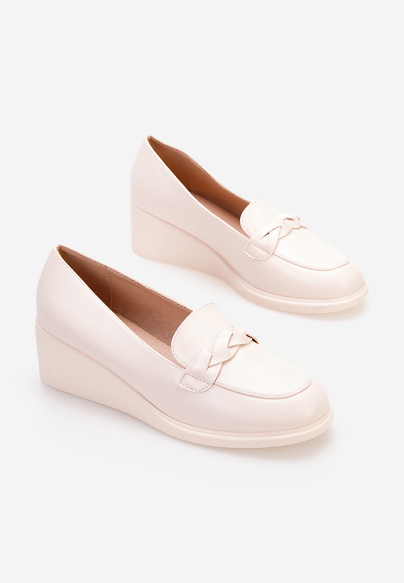 Μοκασίνια με πλατφόρμα Cala μπεζ