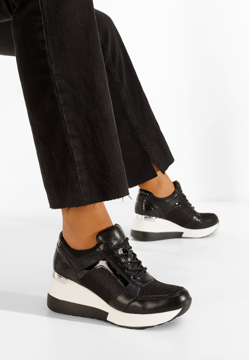 Sneakers με πλατφόρμα μαύρα Venista V2