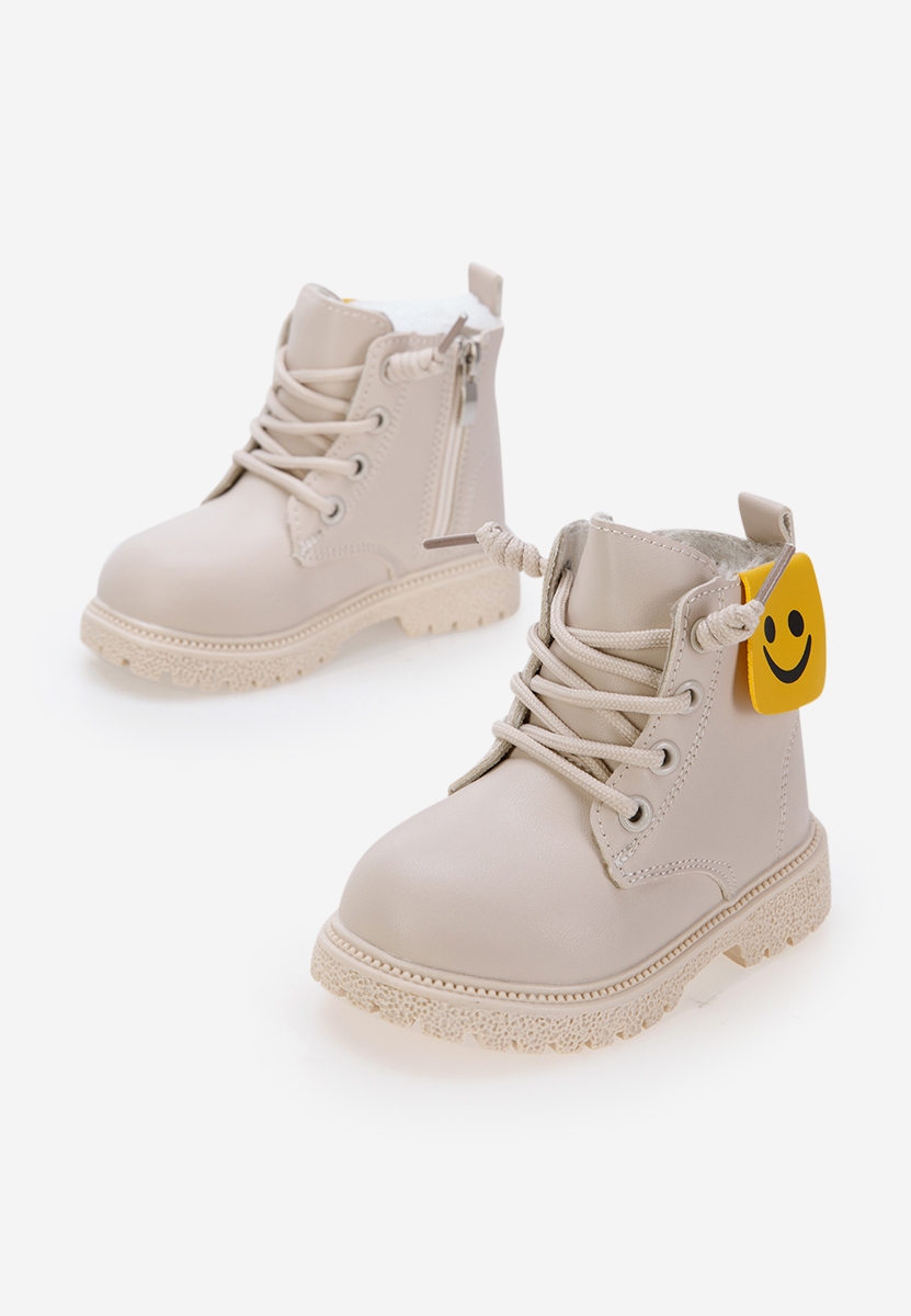 Κοριτσίστικες μποτάκια μπεζ Massy