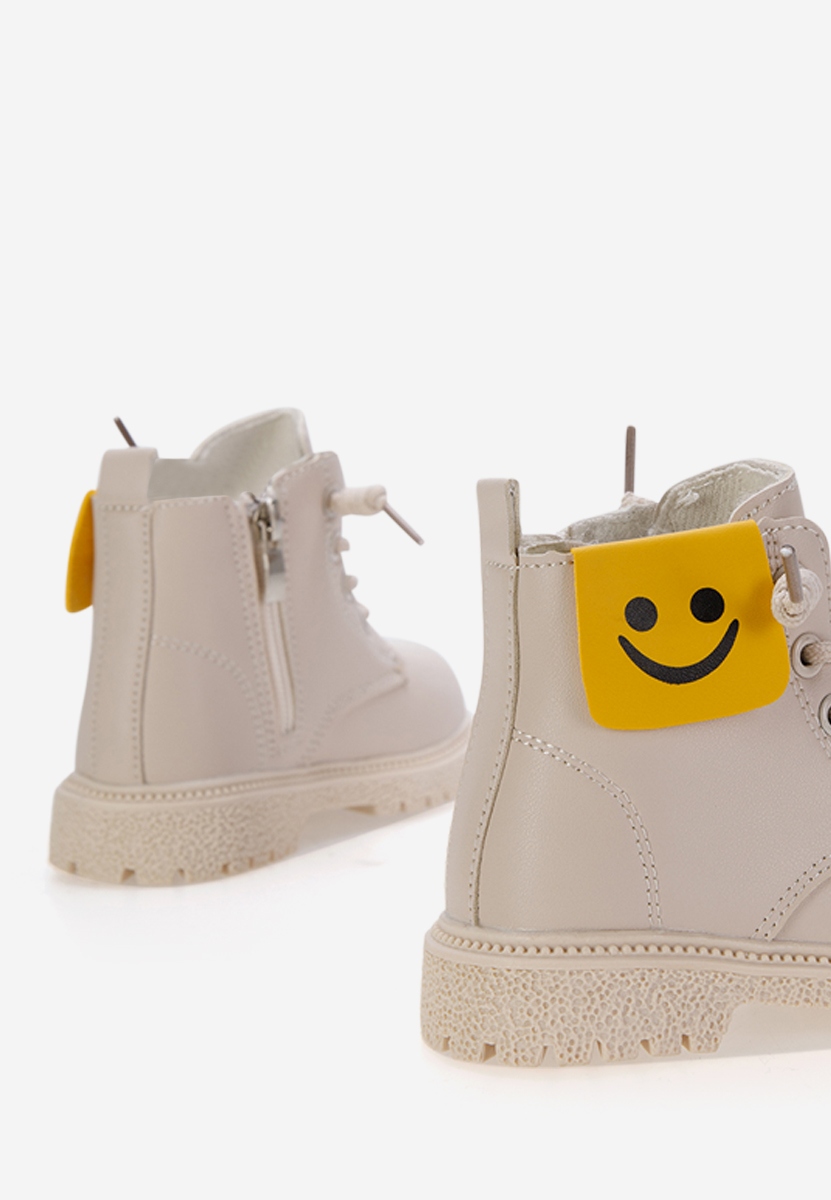 Κοριτσίστικες μποτάκια μπεζ Massy