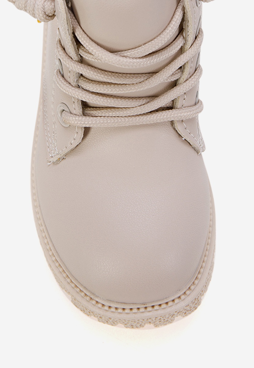 Κοριτσίστικες μποτάκια μπεζ Massy