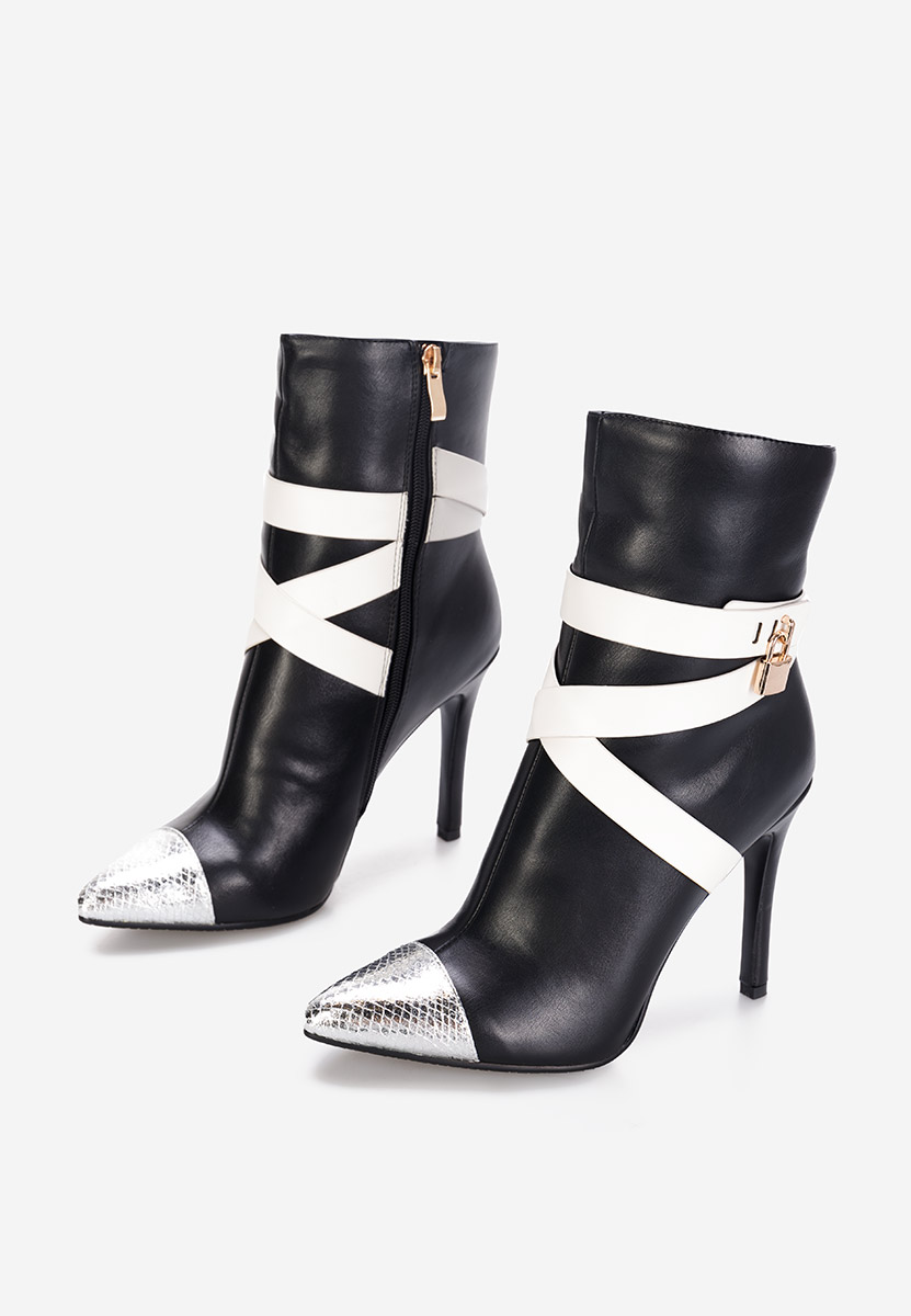 Μποτάκια με λεπτο τακουνι Linesa Μαύρα