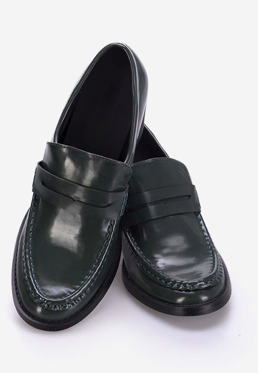 Loafers γυναικεια με τακουνι Tandil πρασινο