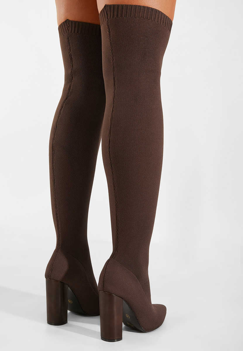 Ψηλές μπότες καφε Herrera