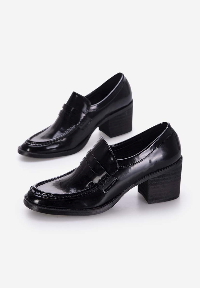Loafers γυναικεια με τακουνι Tandil μαύρα