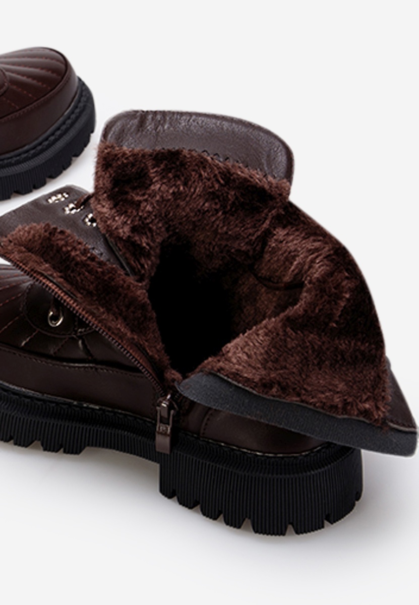 Κοριτσίστικες μποτάκια καφε Casilda B