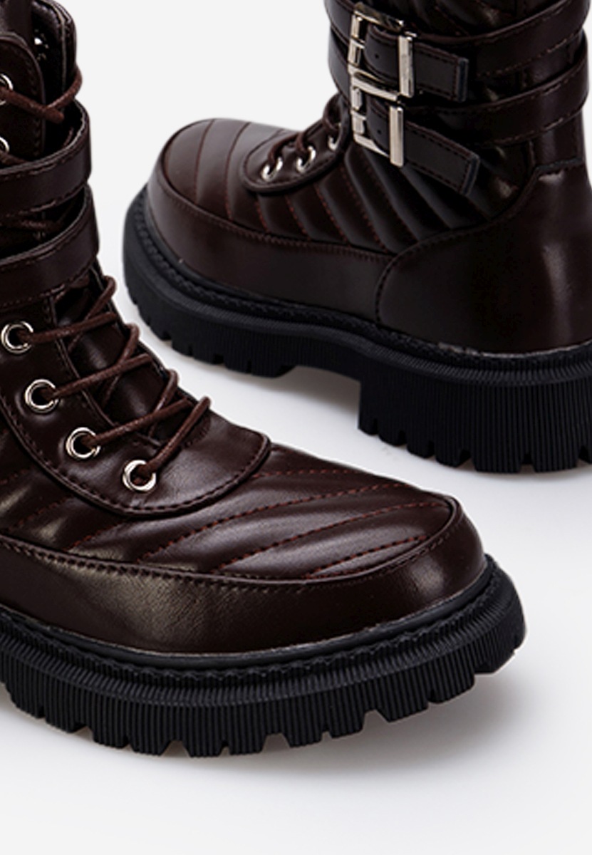 Κοριτσίστικες μποτάκια καφε Casilda B