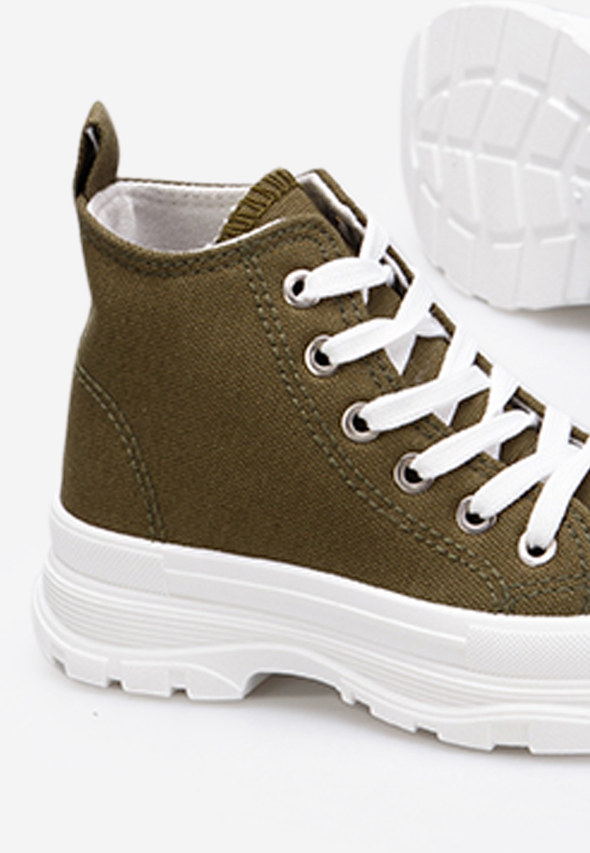 Παιδικά μποτάκια sneakers Χακι Concept A