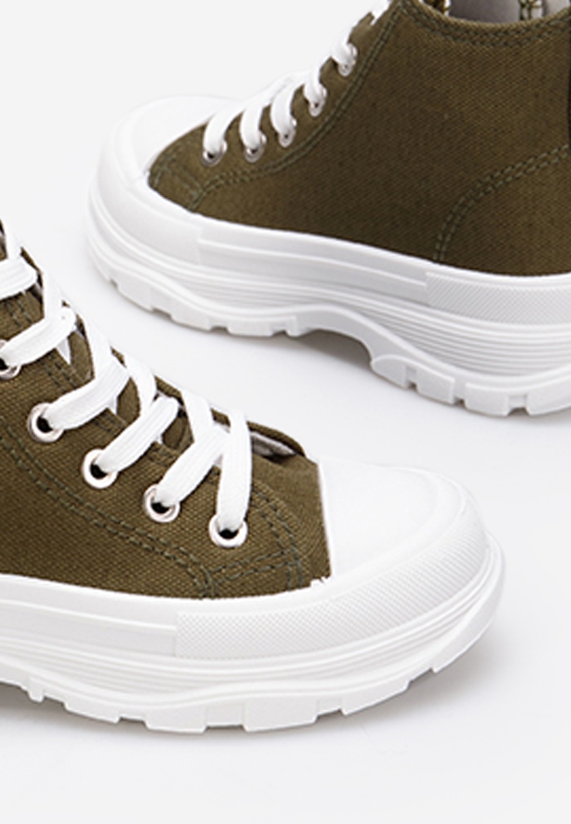 Παιδικά μποτάκια sneakers Χακι Concept A