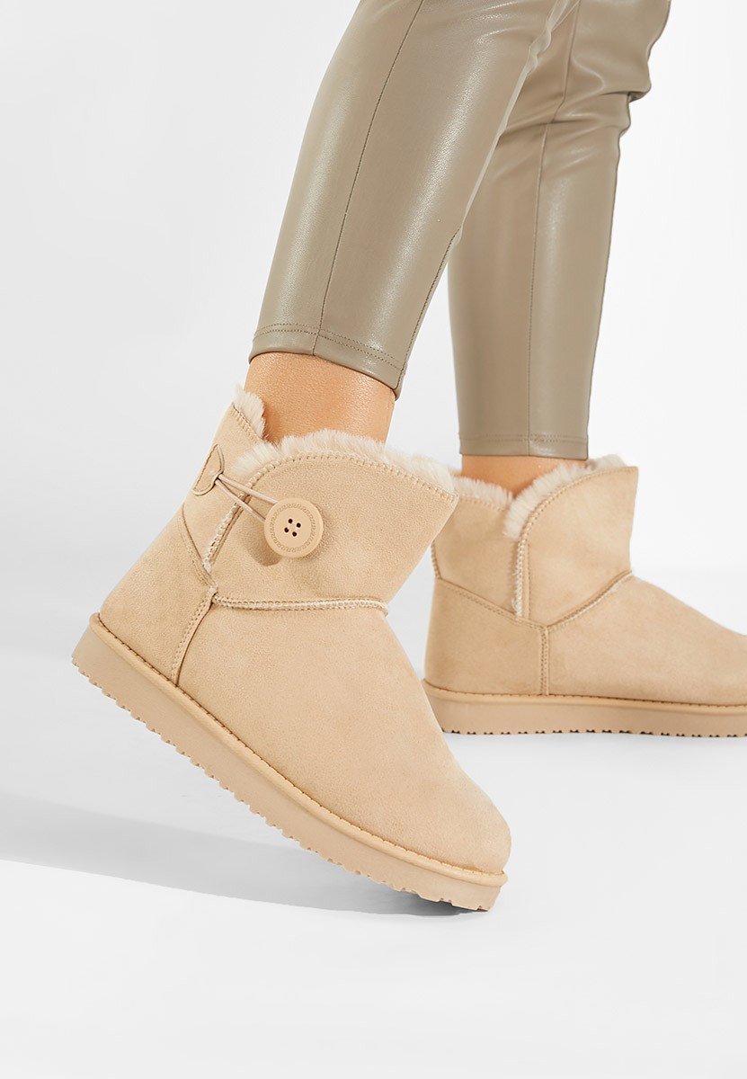 Μπότες τύπου UGG μπεζ Troyes