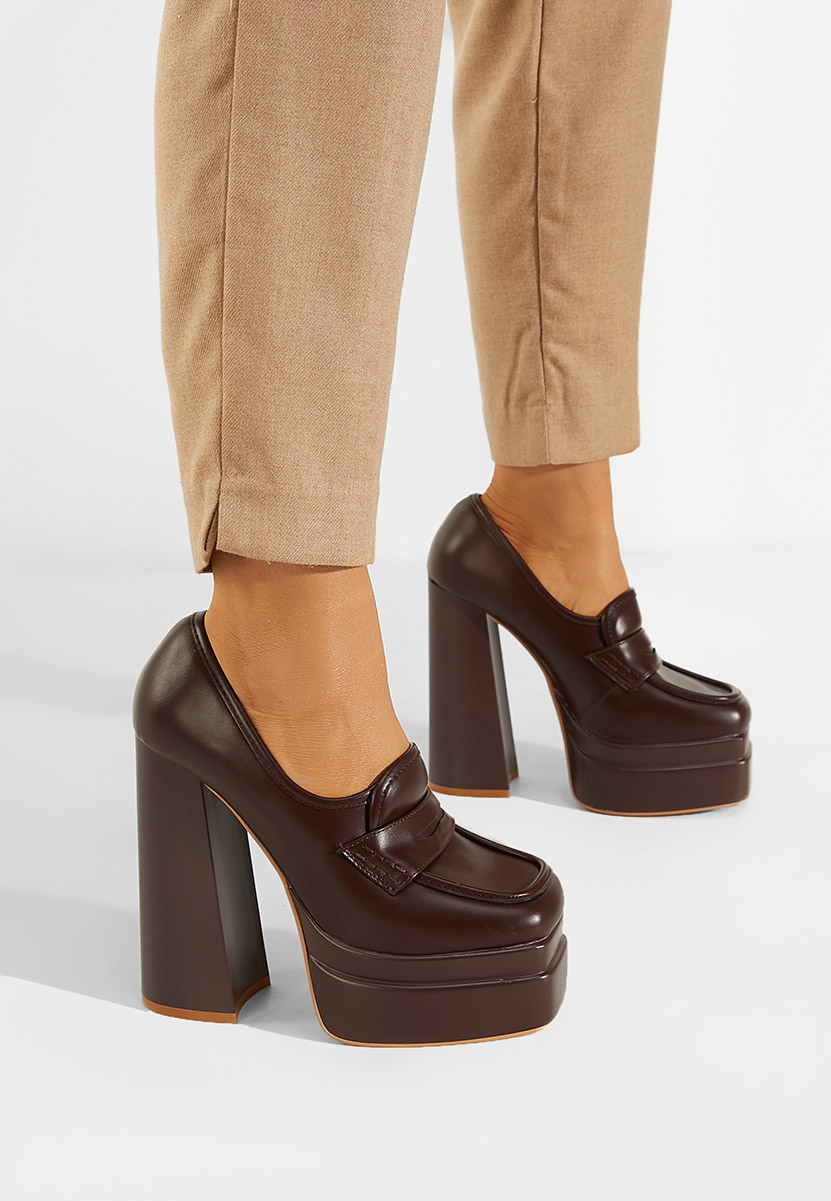 Γόβες καφε Dieppa